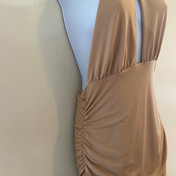 Shein Tan halter dress. - Picture 3 of 6